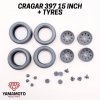Yamamoto YMPRIM15 Cragar 397 15 + Tyres Prokit! 1/24